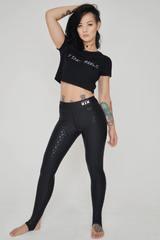 Creatures of XIX Leggings Gecko Grip Leggings - Black - PoleGearNZ