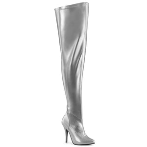 PLEASER SEDUCE-3000WC SLV STR METALLIC PU