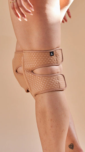 Lunalae Grip Knee Pads - Velcro - Beige