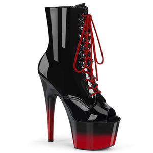 PLEASER ADORE-1021BR-H BLK PAT/BLK-RED