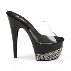 PLEASER ADORE-701-3 CLR/BLK-PEWTER RS