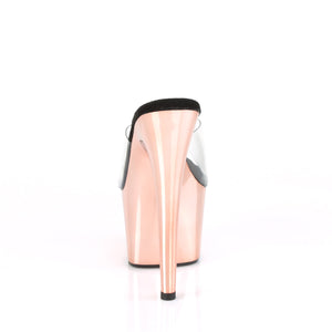 PLEASER ADORE-701 CLR/ROSE GOLD CHROME