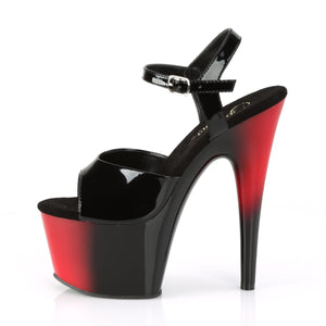 PLEASER ADORE-709BR BLK PAT/RED-BLK