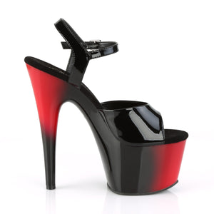 PLEASER ADORE-709BR BLK PAT/RED-BLK