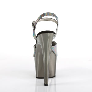 PLEASER ADORE-709HGCH PEWTER HOLOGRAM/PEWTER CHROME