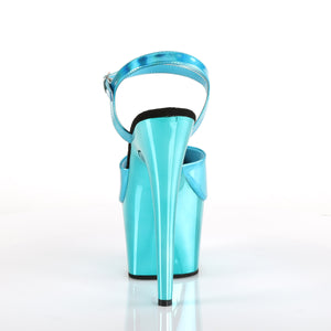 PLEASER ADORE-709HGCH TURQUOISE HOLOGRAM/TURQUOISE CHROME