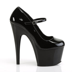 PLEASER ADORE-787 BLK PAT/BLK