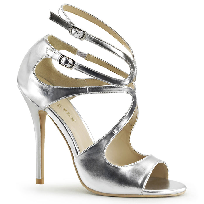 PLEASER AMUSE-15 SLV MET PU