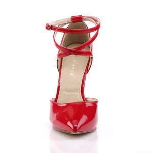 PLEASER AMUSE-25 RED PAT