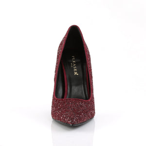 PLEASER APPEAL-20G BURGUNDY GLTR PU