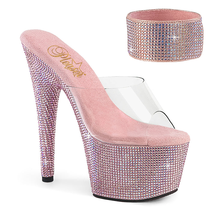 PLEASER BEJEWELED-712RS CLR/B. PINK MULTI RS