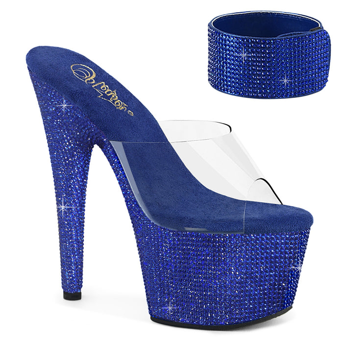 PLEASER BEJEWELED-712RS CLR/ROYAL BLUE RS