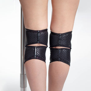 Queen Wear Knee Pads - Grip - Black Sparkle - PRE ORDER
