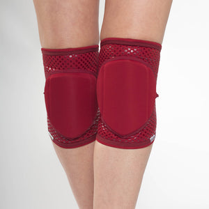 Queen Wear Knee Pads - Grip - Cherry Red - PRE ORDER