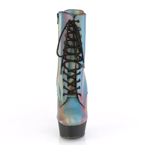 PLEASER DELIGHT-1020REFL RAINBOW REFLECTIVE/BLK MATTE