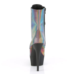 PLEASER DELIGHT-1020REFL RAINBOW REFLECTIVE/BLK MATTE