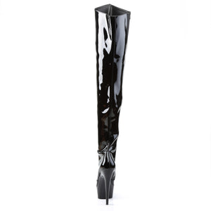 PLEASER DELIGHT-3010 BLK PAT/BLK