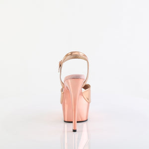 PLEASER DELIGHT-609 ROSE GOLD MET. PU/ROSE GOLD CHROME