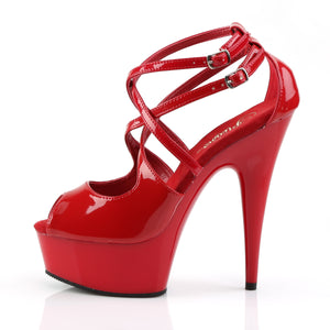 PLEASER DELIGHT-612 RED/RED