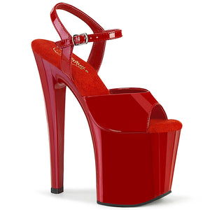 PLEASER ENCHANT-709 RED PAT/RED