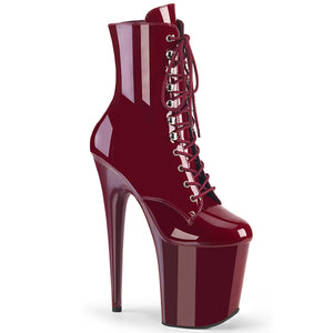 PLEASER FLAMINGO-1020 BURGUNDY PAT/BURGUNDY