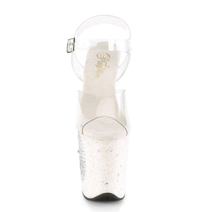 PLEASER FLAMINGO-808WD CLR/WHITE GLITTER-AB RS - Pleaser - { shop.name }}