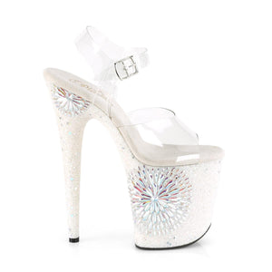 PLEASER FLAMINGO-808WD CLR/WHITE GLITTER-AB RS - Pleaser - { shop.name }}