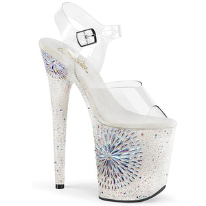 PLEASER FLAMINGO-808WD CLR/WHITE GLITTER-AB RS - Pleaser - { shop.name }}