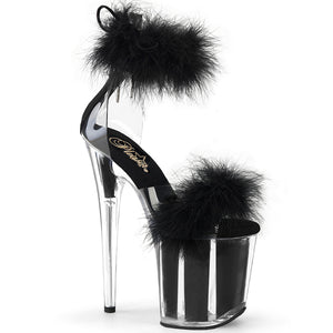 PLEASER FLAMINGO-824F CLR-BLK FUR/M