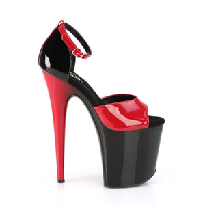 PLEASER FLAMINGO-889 RED-BLK PAT/BLK-RED
