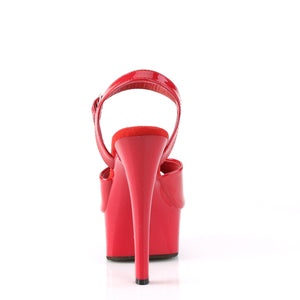 PLEASER GLEAM-609 RED PAT/RED
