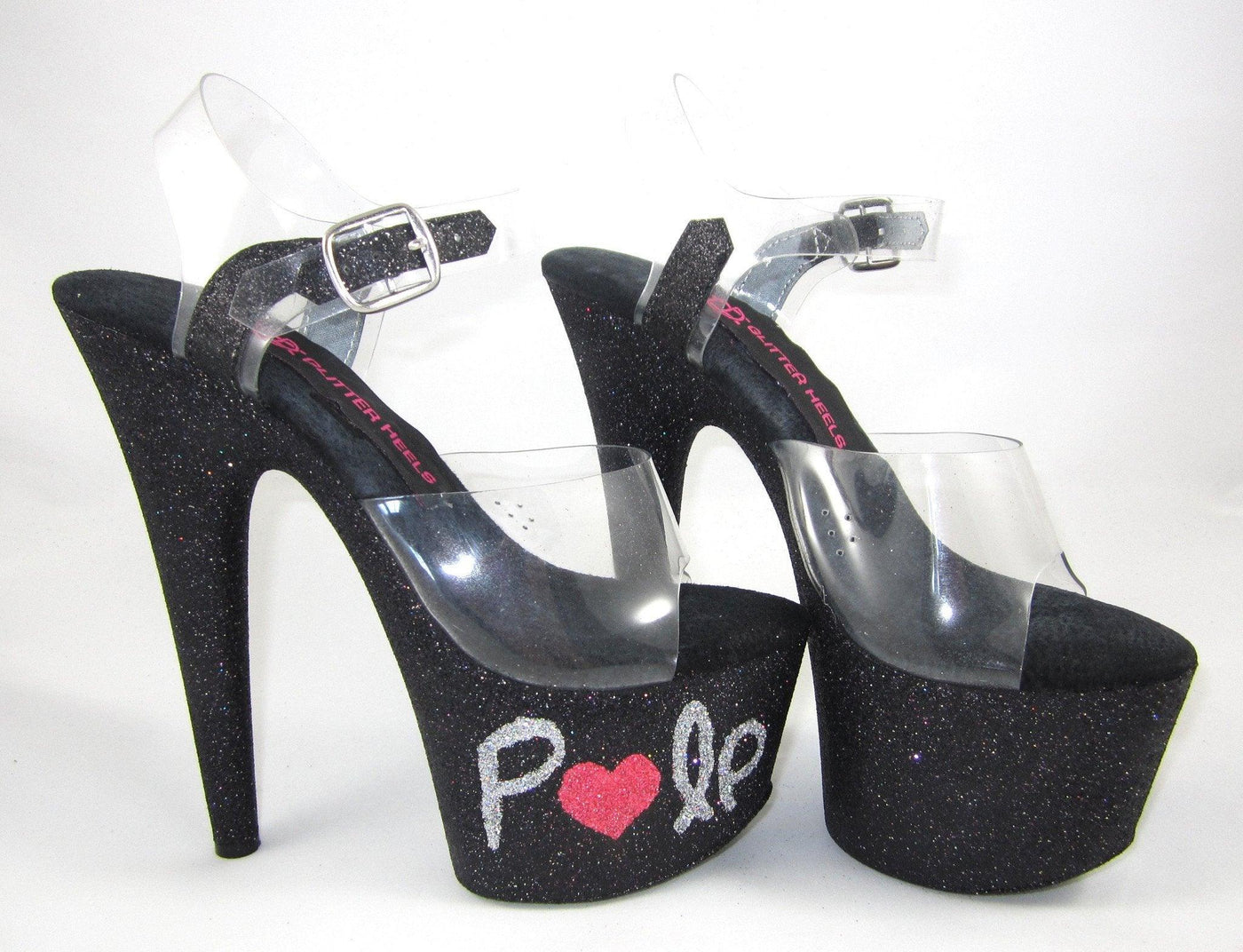 Glitter clearance pleaser heels