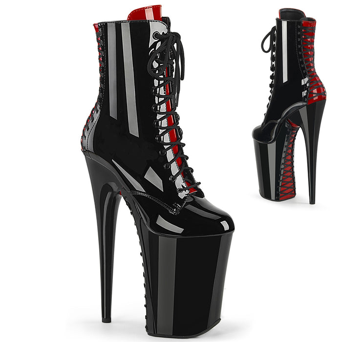 PLEASER INFINITY-1020FH BLK-RED PAT/BLK-RED