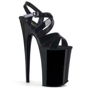 PLEASER INFINITY-997 BLK PAT/BLK