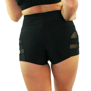 Juicee Peach Rio Shorts - High and Low Waisted - PoleGearNZ