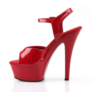 PLEASER KISS-209 RED PAT/RED