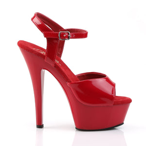 PLEASER KISS-209 RED PAT/RED