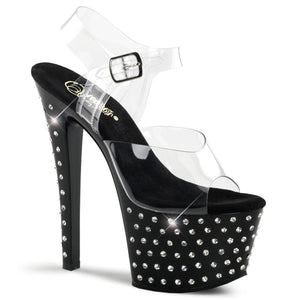 PLEASER STARDUST-708 CLR/BLK