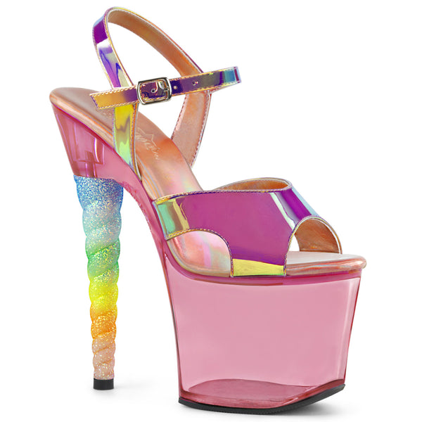 PLEASER UNICORN 711T PINK SHIFTING TPU BUBBLE GUM PINK TINTED PoleGearNZ